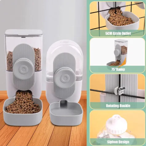 Hanging Pet Feeder & Water Dispenser