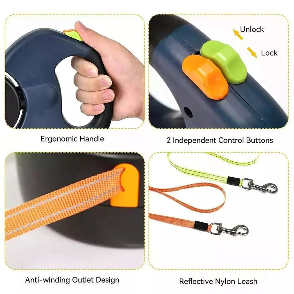 Dual 360° Swivel Dog Leash