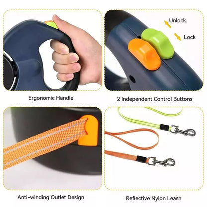 Dual 360° Swivel Dog Leash
