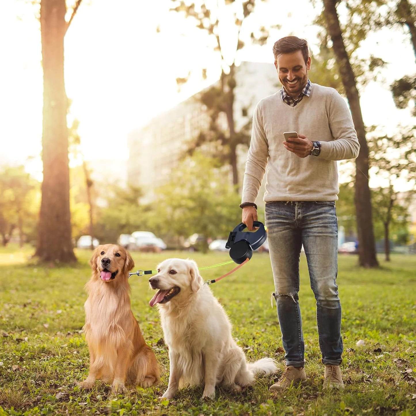 Dual 360° Swivel Dog Leash